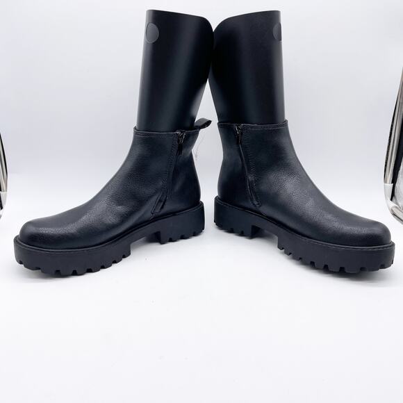 Zodiac Shiloh Womens Shiloh Lug Sole Classic Chelsea Booties Leather Black 6M - Picture 6 of 10